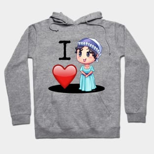 I Love Jane Austen Hoodie